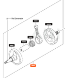 Suzuki RMZ250 / Kawasaki KX250F Crankshaft / K1303-10074